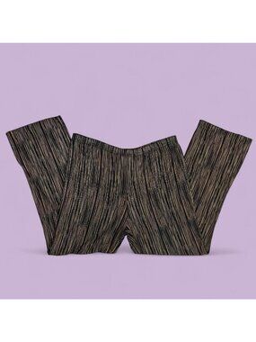 vintage 90s brown black boho granola grunge slinky cropped pants
